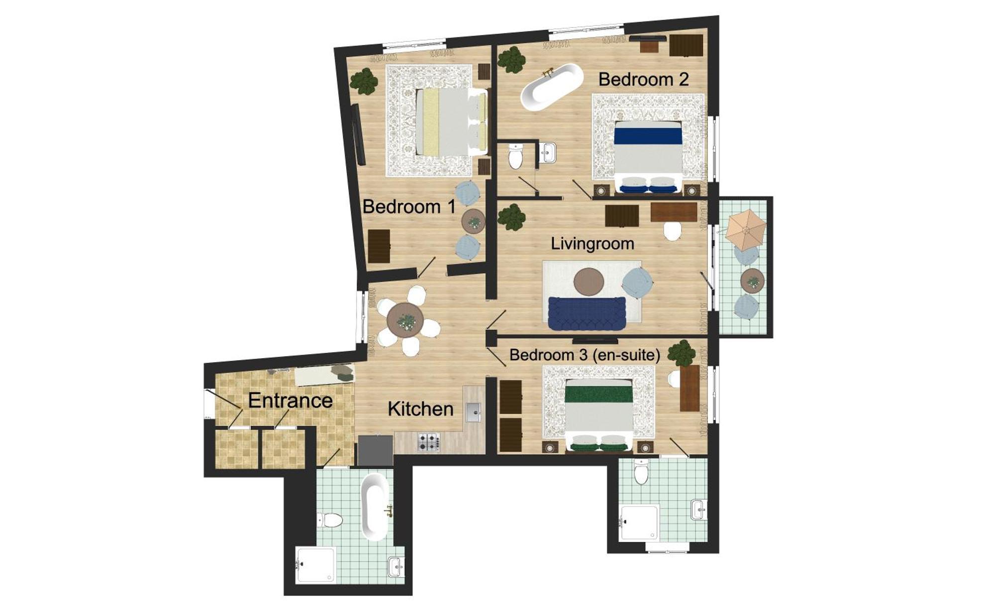 Victoria Design Stays - Premium Apartment Ohrada Prag Eksteriør billede